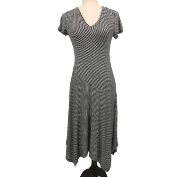 Philosophy Dresses & Skirts - Philosophy Black and White Striped Asymmetrical Dress- Size XS